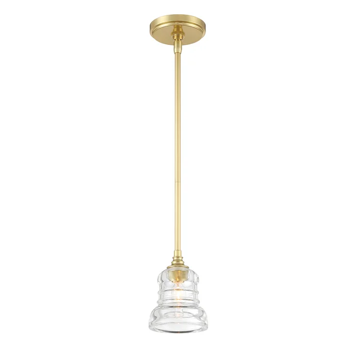 gregory 1 light aged brass mini pendant