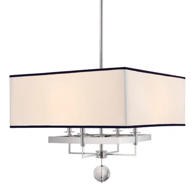 Gresham Park Four Light Chandelier in Polished Nickel (70|5646-PN)