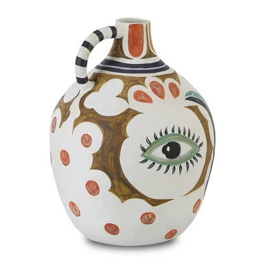 Hamsa Demijohn Vase Vase in Multicolor (142|1200-0615)