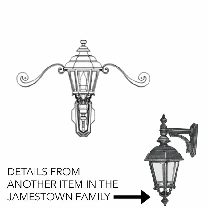 Hanover Lantern B2350 Jamestown Small Traditional Outdoor Wall Mounted Lamp