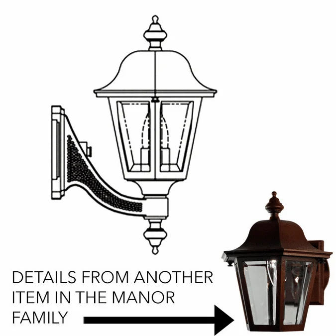 Hanover Lantern B2513LED Manor Small LED Exterior Wall Light Fixture