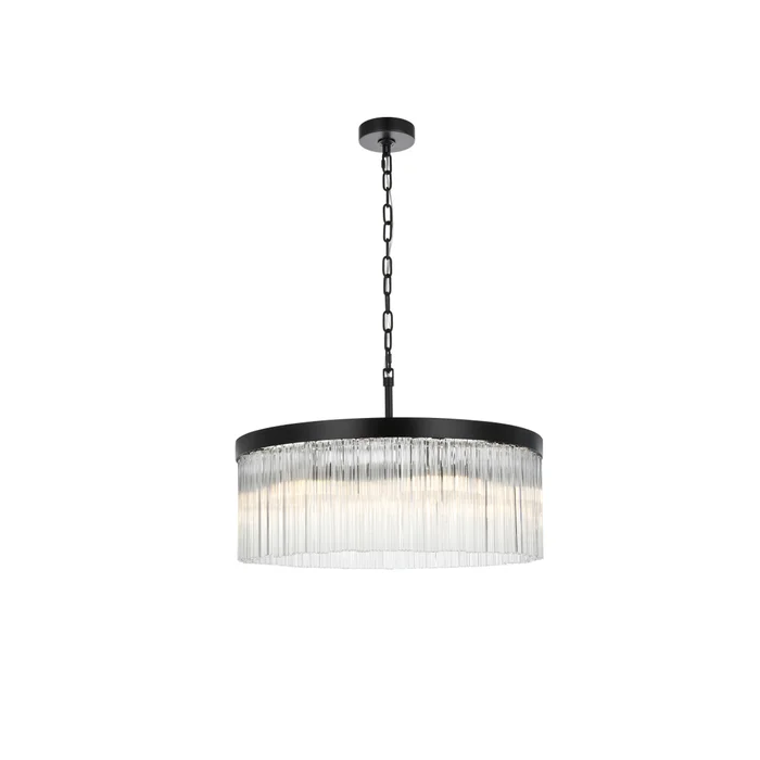 harlow 24 inch chandelier in black