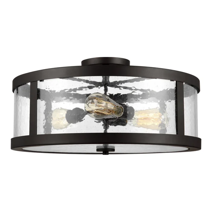 Harrow Three Light Semi-Flush Mount