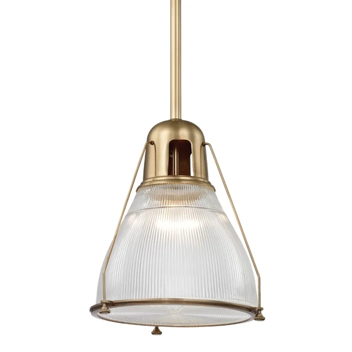 Haverhill 1-Light Pendant in Aged Brass 16.5L x 16.5W x 23.5H