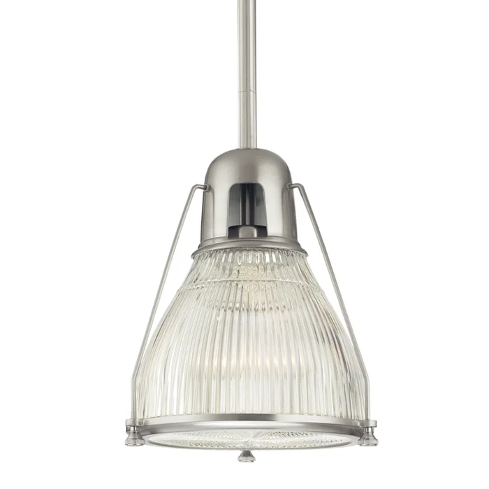 Haverhill 1-Light Pendant in Satin Nickel 12L x 12W x 15.75H