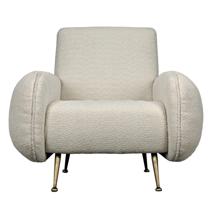 hera chair, boucle fabric