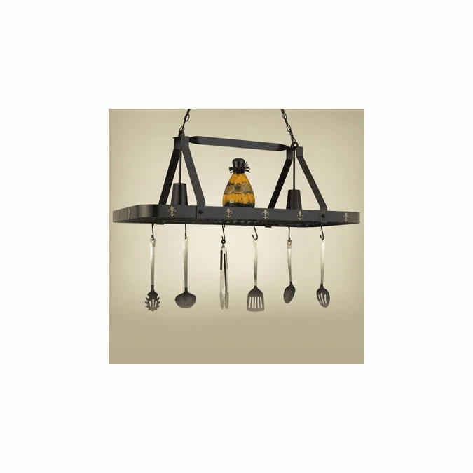 Hi-Lite Manufacturing H-44Y-D-A-COP 15″ Wide Pot Rack Island Lighting