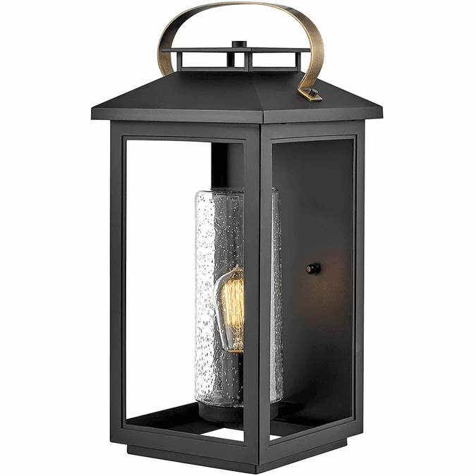 Hinkley 1165BK Atwater Modern Black LED Exterior Wall Lamp