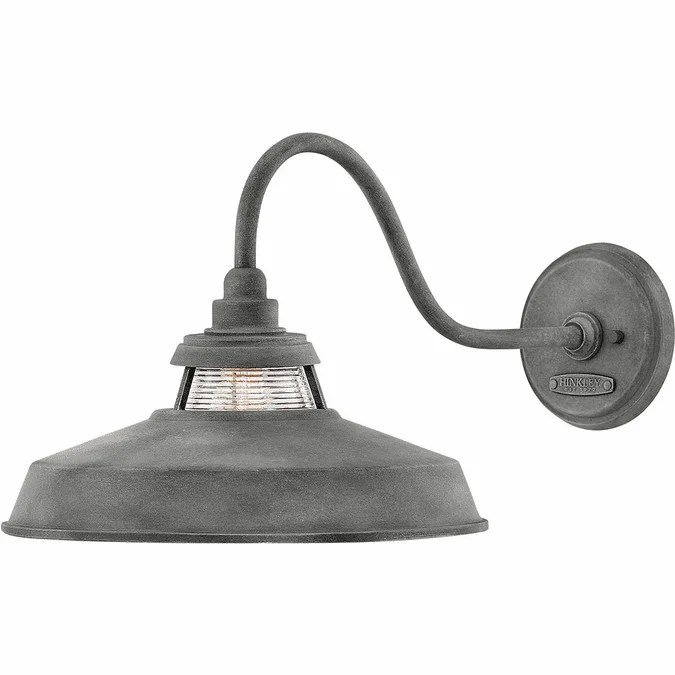 Hinkley 1195DZ Troyer Modern Aged Zinc Exterior Wall Lighting Sconce