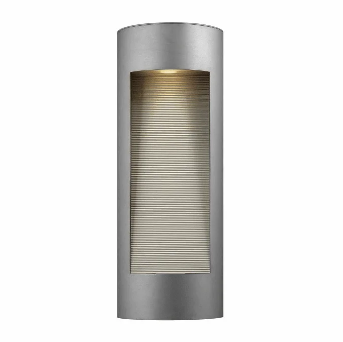 Hinkley 1664TT Luna Contemporary Titanium Halogen Outdoor Lighting Wall Sconce