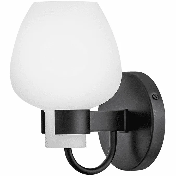 Hinkley 50950BK Sylvie Contemporary Black LED Wall Mounted Lamp