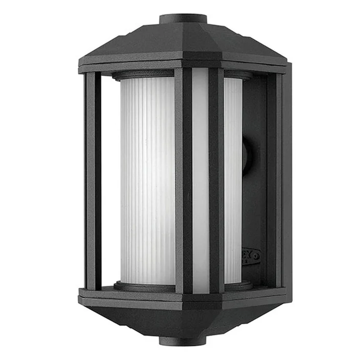 Hinkley Castelle Outdoor Mini Wall Mount – Black – 1396BK-LED