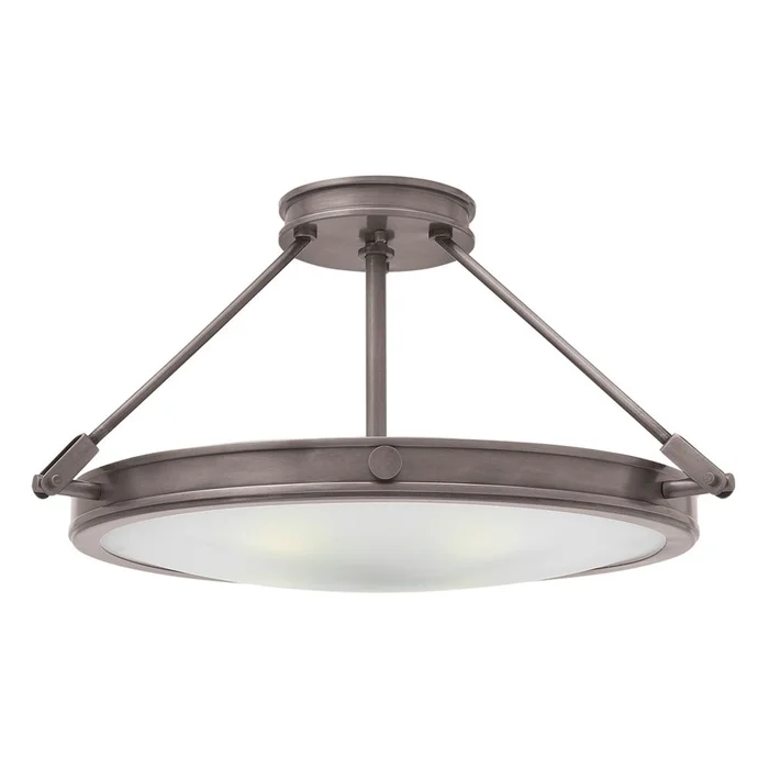 Hinkley Collier Semi-Flush Mount – Antique Nickel – 3382AN