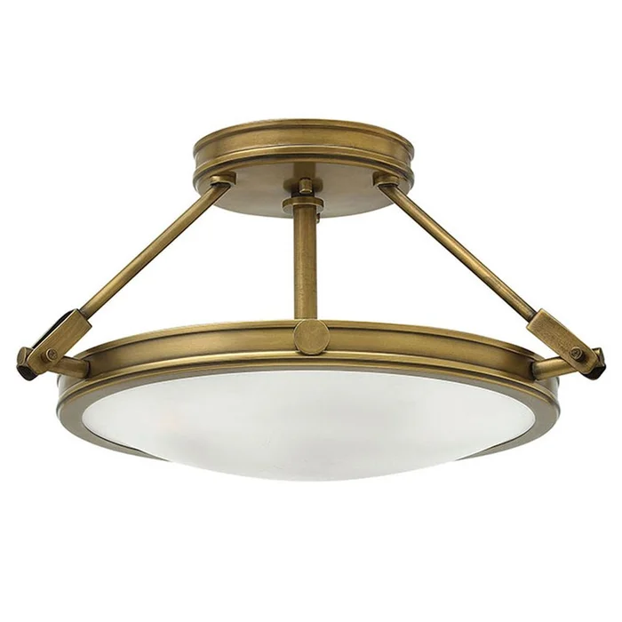 Hinkley Collier Semi-Flush Mount – Heritage Brass – 3381HB