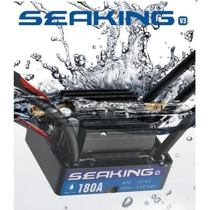 Hobbywing Seaking 180A Brushless ESC V3 for Boat with Water Cooling System