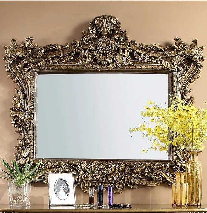 Homey Design HD-1802 Mirror in Perfect Brown HD-M1802