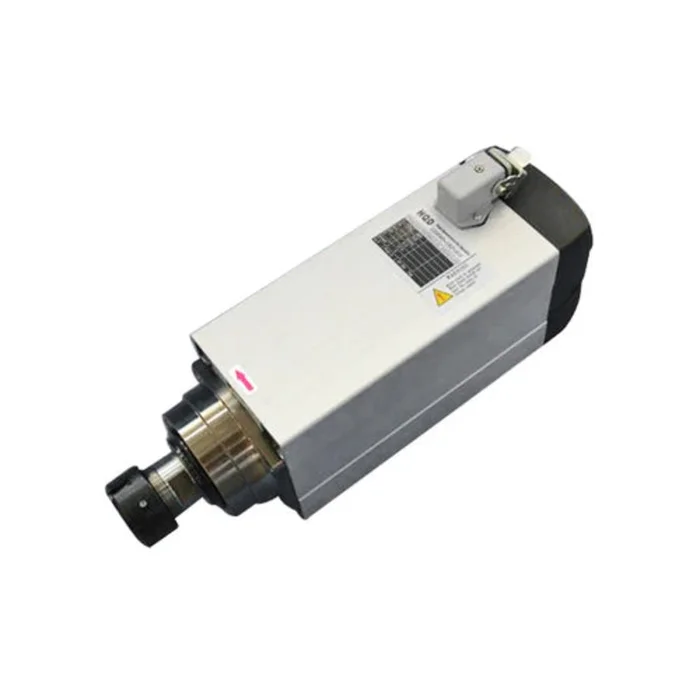 HQD Spindle Motor 6 KW Spindle Air Cool GDF60-18Z/6.0 KW 380V 12.6A 18000RPM – Square Body