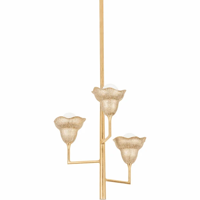 Hudson Valley 1283-VGL/GLI Alora Contemporary Vintage Gold Leaf / Gilded Ivory Mini Chandelier Lighting
