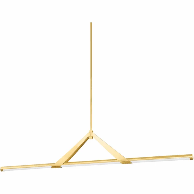 Hudson Valley 3060-AGB Jonas Contemporary Aged Brass LED Island Light Fixture