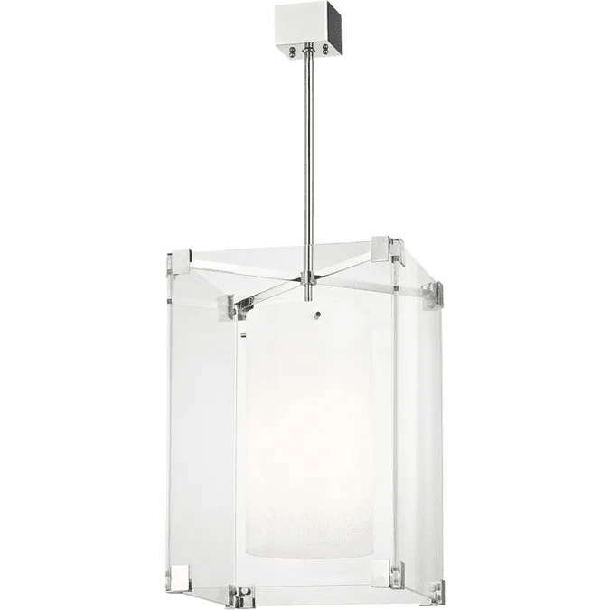 Hudson Valley 4132-PN Achilles Modern Polished Nickel 18″ Lighting Pendant