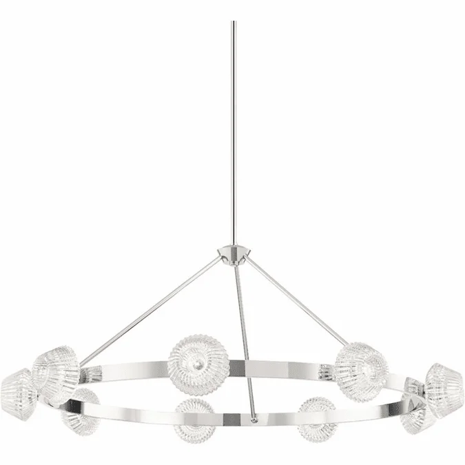 Hudson Valley 6150-PN Barclay Polished Nickel 50.5″ Lighting Chandelier