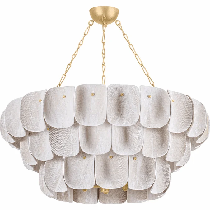 Hudson Valley 6641-VGL Amalfi Contemporary Vintage Gold Leaf Hanging Lamp