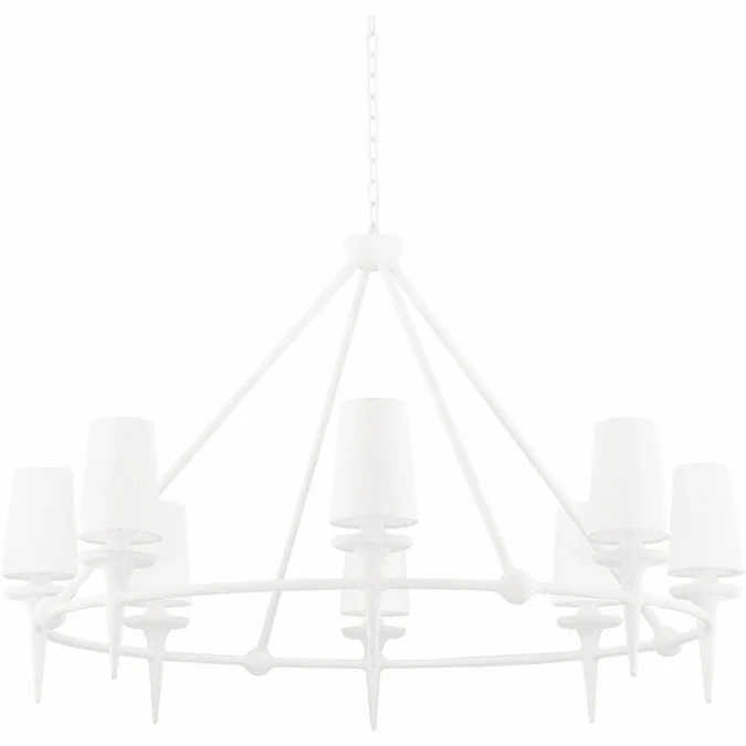 Hudson Valley 6648-WP Torch White Plaster Chandelier Lighting