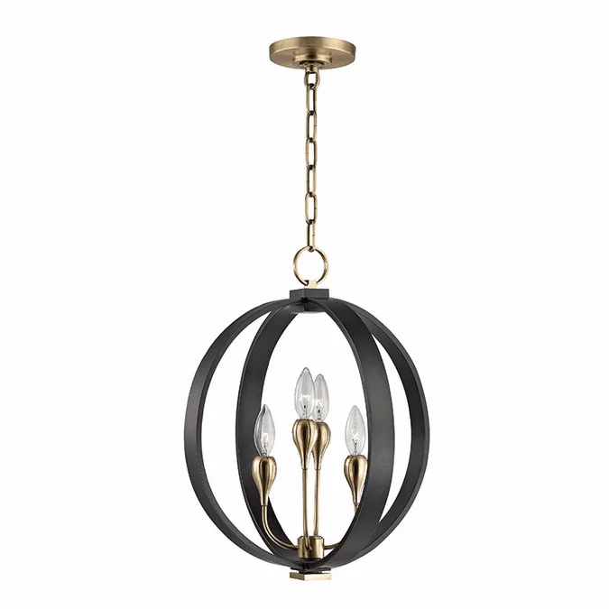 Hudson Valley 6716-AOB Dresden Contemporary Aged Old Bronze Foyer Lighting Fixture