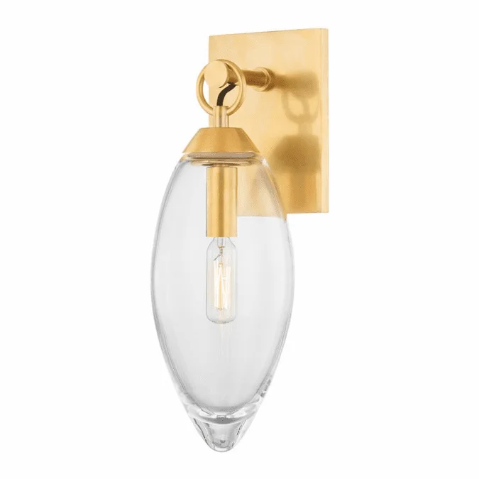 Hudson Valley 7900-AGB Nantucket Modern Aged Brass Lighting Sconce