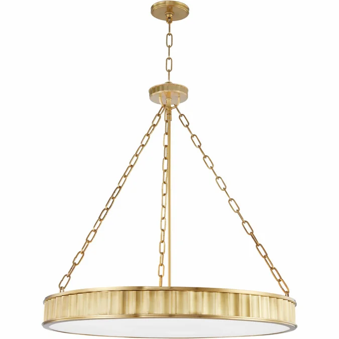 Hudson Valley 903-AGB Middlebury Contemporary Aged Brass Drop Lighting