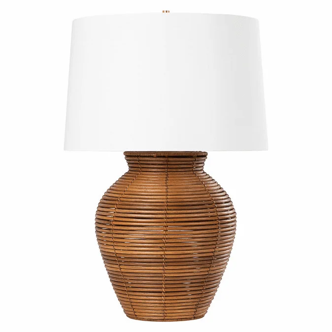 Hudson Valley L1877-VGL Newark Vintage Gold Leaf Table Top Lamp