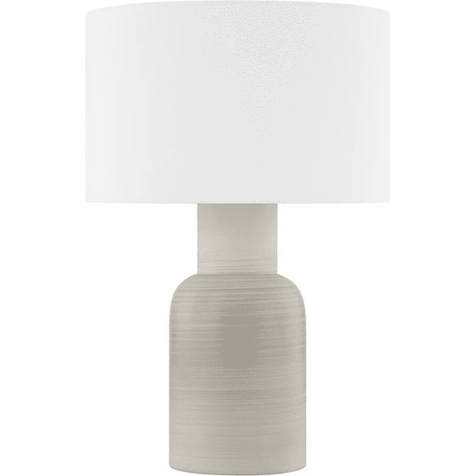 Hudson Valley L2060-AGB/CMD Breezy Point Modern Aged Brass/Matte Dune Ceramic Table Top Lamp