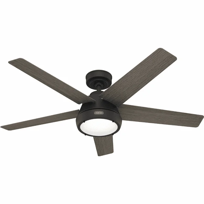 Hunter 52422 Burroughs Matte Black LED Ceiling Fan