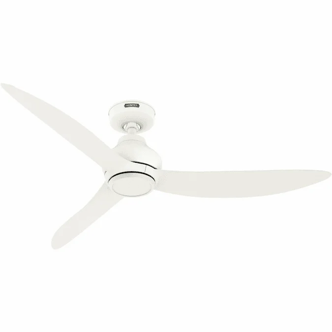 Hunter 52830 Mazzini Contemporary Matte White 52″ Home Ceiling Fan
