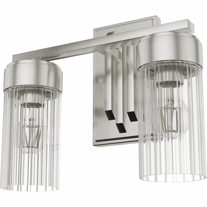 Hunter Lighting 19683 Gatz Modern 2-Light Bathroom Wall Light Fixture