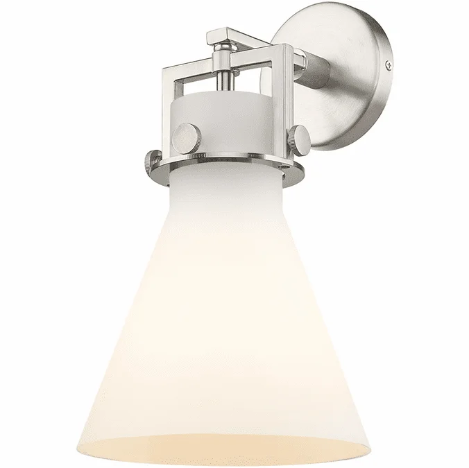 Innovations 411-1W-G411-8WH Downtown Urban Newton Cone Modern LED Lamp Sconce