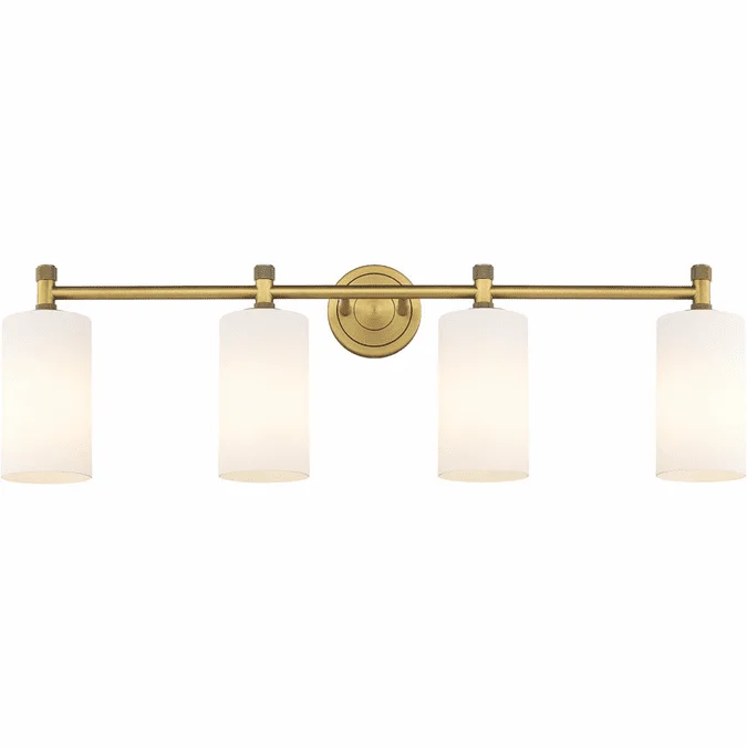 Innovations 434-4W-G434-7WH Crown Point Modern LED 4-Light Bathroom Vanity Light