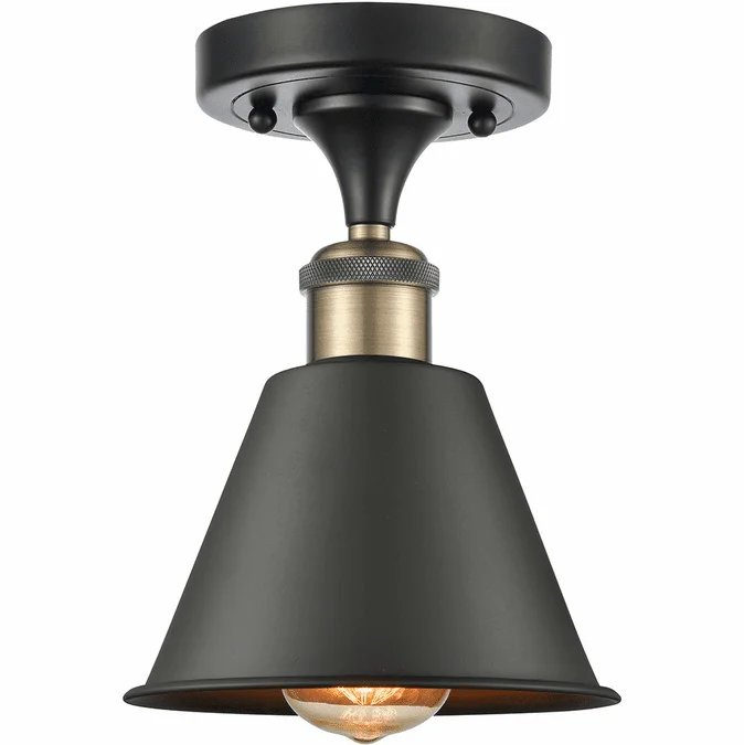Innovations 516-1C-BAB-M8 Ballston Smithfield Black Antique Brass LED Overhead Lighting