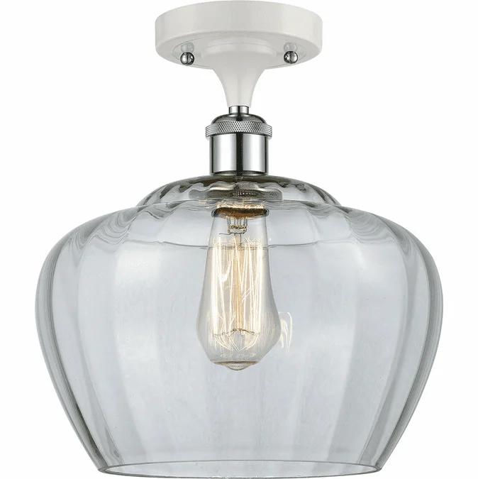 Innovations 516-1C-WPC-G92-L Ballston Fenton White and Polished Chrome LED Ceiling Lighting Fixture