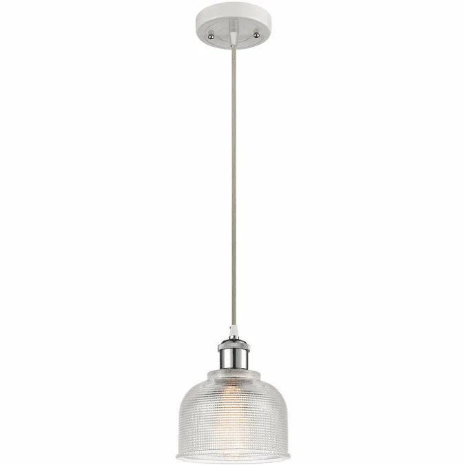 Innovations 516-1P-WPC-G412 Ballston Dayton White and Polished Chrome LED Mini Drop Lighting Fixture