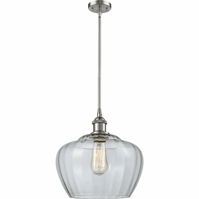 Innovations 516-1S-SN-G92-L Ballston Fenton Brushed Satin Nickel LED Mini Drop Lighting Fixture