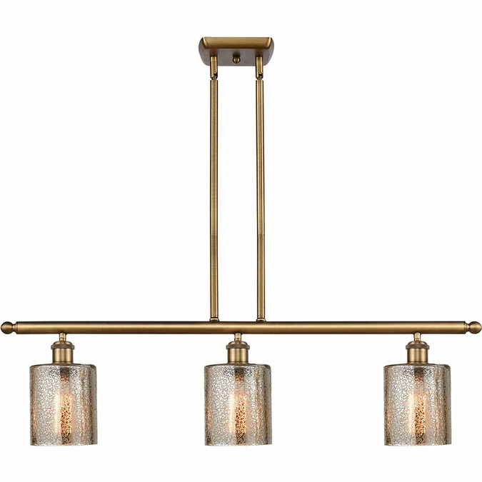 Innovations 516-3I-BB-G116 Ballston Cobbleskill Brushed Brass LED Kitchen Island Lighting