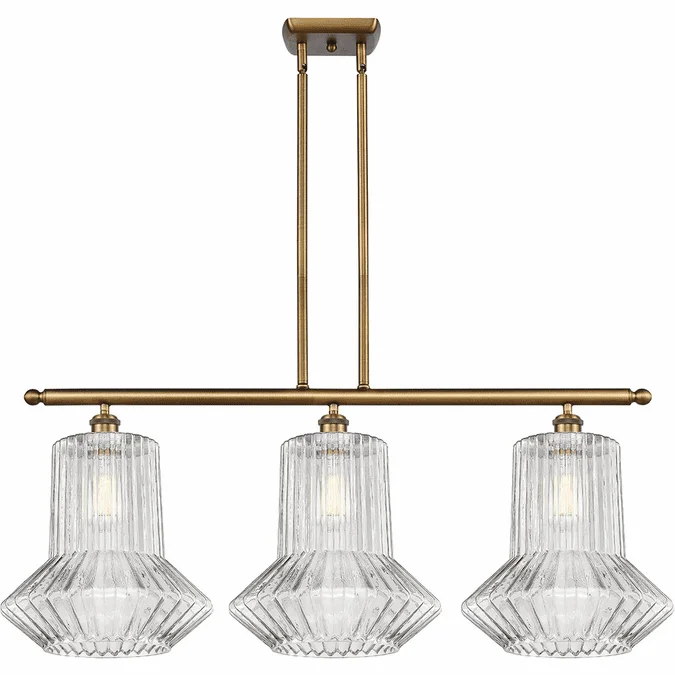Innovations 516-3I-BB-G212 Ballston Springwater Brushed Brass LED Island Lighting