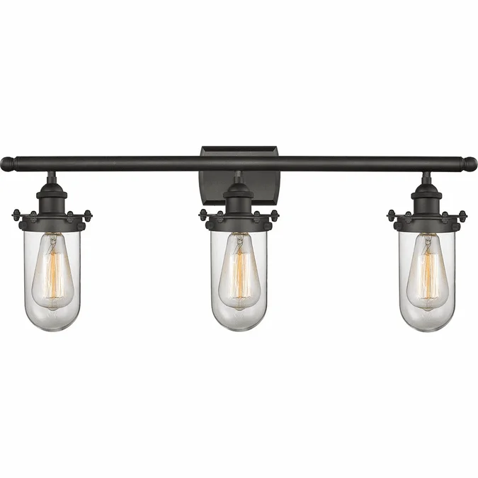 Innovations 516-3W-OB-232-CL Austere Kingsbury Oil Rubbed Bronze LED 3-Light Bathroom Wall Sconce