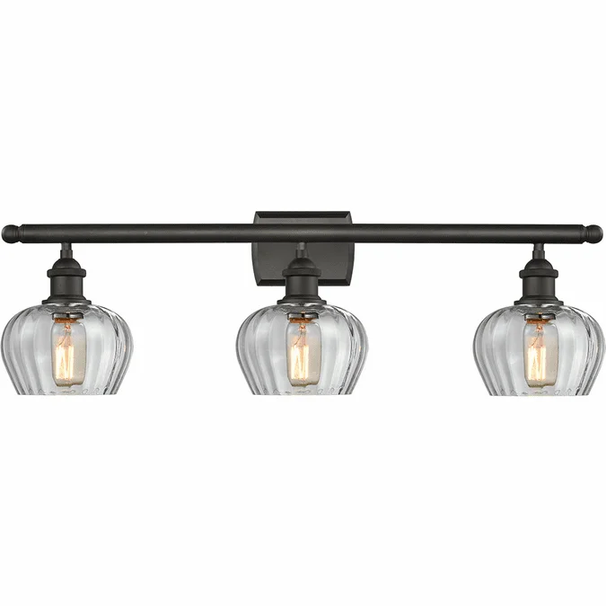 Innovations 516-3W-OB-G92 Ballston Fenton Oil Rubbed Bronze LED 3-Light Bathroom Vanity Light