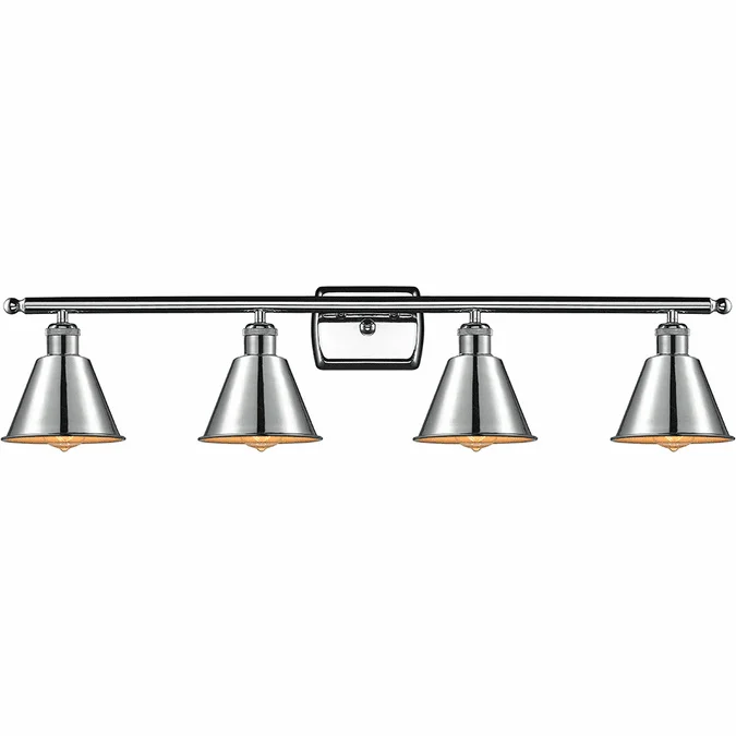 Innovations 516-4W-PC-M8 Ballston Smithfield Brushed Brass LED 4-Light Bathroom Vanity Light Fixture