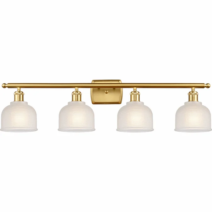 Innovations 516-4W-SG-G411 Ballston Dayton Brushed Brass LED 4-Light Vanity Light