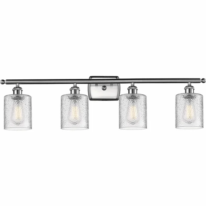 Innovations 516-4W-SN-G112-LED Ballston Cobbleskill Contemporary Brushed Satin Nickel LED 4-Light Vanity Lighting Fixture