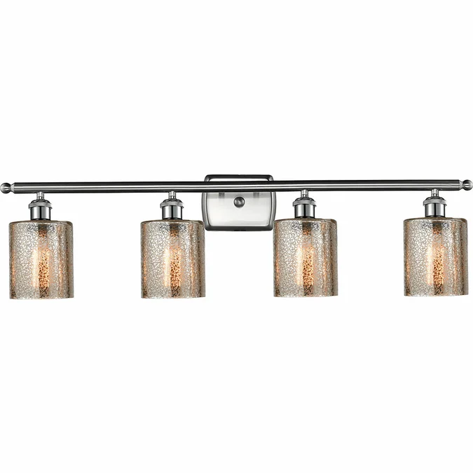 Innovations 516-4W-SN-G116 Ballston Cobbleskill Brushed Brass LED 4-Light Bathroom Vanity Light