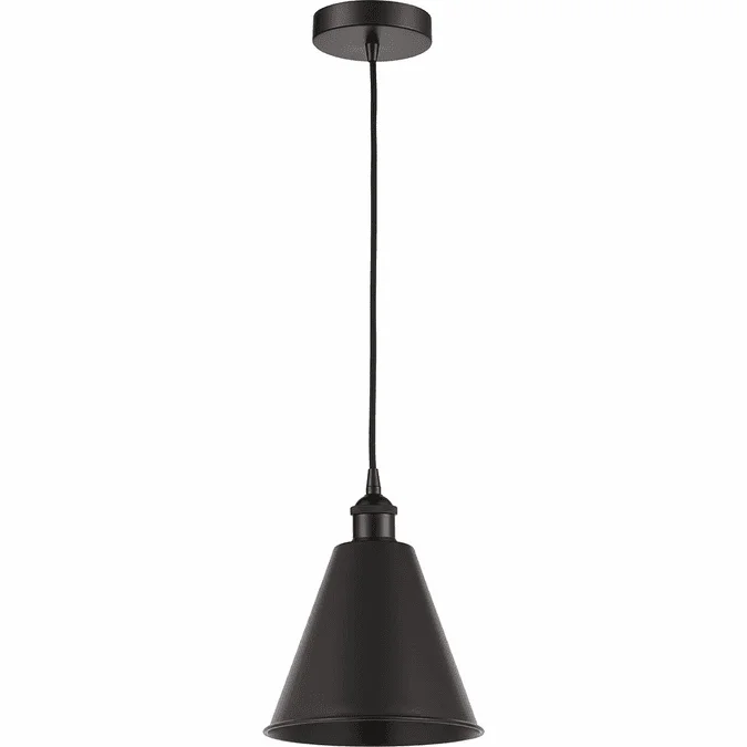 Innovations 616-1P-MBC-8 Edison Edison Cone Modern LED 8″ Mini Drop Lighting Fixture